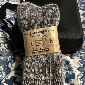 - Black and Gray Alpaca Socks